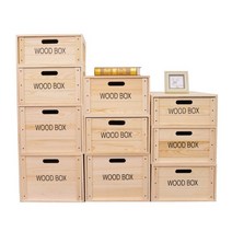 나무상자 우드박스 원목 수납함 큐브 사각 자연친화적, 크기가 큰 소나무