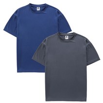 2장세트 여름 시원한 기능성 무지 반팔티 쿨티 남녀공용 빅사이즈 반팔 티셔츠