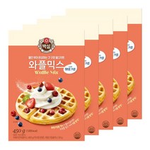 CJ제일제당 백설 와플믹스 450g x5개, 5개