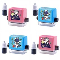 GHSHOP 부모 교사를 가르치는 롤러 디지털 교육 스탬프 연습 도구+부모 교사를 가르치는 롤러 디지털 교육 스탬프 연습, 여러 가지 빛깔의, ABS