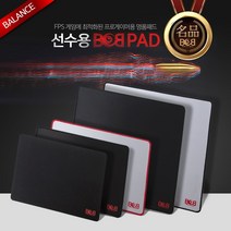 리썬즈몰 BoB 밥패드 일반 선수용 게이밍 마우스패드, 밥패드 오바로크 레드로고 화이트, 1개