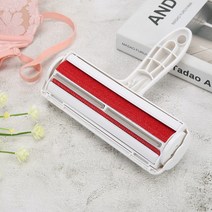 보풀제거기 애완동물털제거 재사용 가능한 애완 동물 리무버 2-웨이 개 고양이 머리 보풀 접착 롤러 패브릭, 한개옵션0
