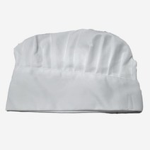 패스 원플원 천위생모 제빵모 제과모 빵모자 조리모 모자 흰색 제과 제빵 기능사 실기 시험 준비물 주방장 제빵사 요리사 조리사 셰프 호텔 뷔페 빵집 레스토랑, 1개