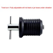 Rubber Yacht Hull Twist Drain Plug Turn-Tite T-handle Design Fit 1quot Hole