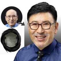 고급 올스킨 가발 100%인모 남자가발 밀*스타일 부분가발 남성가발 탈모가발 정수리가발 가르마가발, 올스킨 S(소)