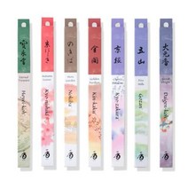 송영당 쇼에이도 인센스스틱 모음 선향 천연디퓨져 방향제 내추럴 요가 명상 집들이 선물 향기 향 콘 홀더 스틱 죽향, 모스가든