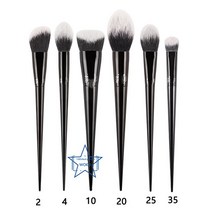 브러쉬 메이크업 세트 쉐딩파우더 블러쉬 하이라이터 컨투어 파운데이션 세팅 메이크업 브러쉬 세트 컨실, 한개옵션1, 07 k-6pcs