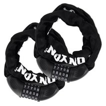 자전거 5단 강철체인 번호키, 블랙, 2개