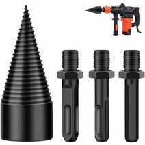장작 나무 쪼개는 기계 도구 파쇄기 장비, 2.  50mm 육각 손잡이 전동 드릴