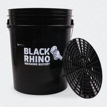 쉬운 세차 물통 버킷 거름망 세트 역류방지 세차용품 학원차 SUV, 블루 블랙