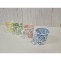 국산 이엔텍 법랑 머그컵(법랑컵), 그린, 스트레이트형