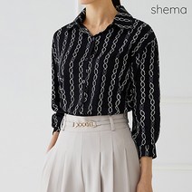 세마 럭셔리체인나염블라우스_H2S1BL5051