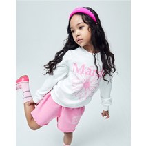 [L.XL사이즈 3.13예약배송]KIDS SWEATSHIRT FLOWERMARDI [ROCKFISH]_WHITE PINK