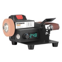 샌딩기 연마기 탁상 광택 칼갈이 절삭기 그라인더, 플러그인 250W 벨트 샌더 세트 1