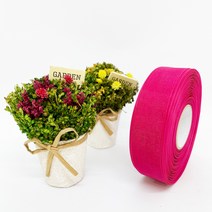 포장 리본 끈 제이제이리본 무지오간디D 15mm 25mm 40mm 28컬러 ( 길이 45M ) 공단리본, OD17