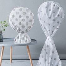 가성비 키밍 스탠드 선풍기 커버 인테리어 먼지 방지 거실 SB+ 3029EA, 120x44x33cm_땡땡이