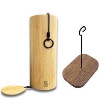 북유럽 현대 장식 오브제 조각 동상 인테리어 선물 bamboo wooden wind chimes windchime for 야외 정원 안뜰 명 휴식 코드 g-b-d-c, 홀더가 있는 바람