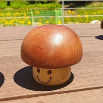 아카누스 수공예 스마일 버섯 원목 오르골, 원색