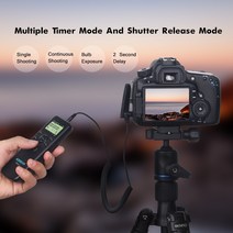 셔터릴리즈 카메라 리모컨 릴리즈 AODELAN TRS-1 카메라 셔터 릴리스 타이머 원격 제어 니콘 Z6 Z7 Coolpix, 한개옵션0