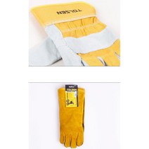 손보호 절단방지 가죽 등천 용접 안전 작업장갑 티그 아크 실험 장작 숯불용 불멍 주방 알곤, 1개