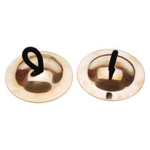 GHSHOP 2 pcs 밸리 댄스 핑거 심벌즈 부족 춤 심벌즈 키즈 초기 악기 장난감 악기, 5.5cmx5.5cm, 놋쇠, 골든