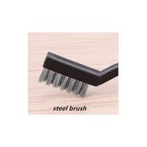 스테인레스 스틸 구리 와이어 브러시 칫솔 녹 스크럽 제거 청소 도구 18cm 1 개, Stainlesssteel, Stainlesssteel