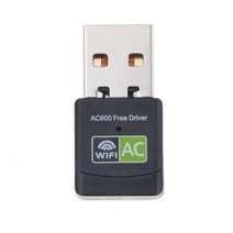 휴대용 와이파이 공유기 이동식 포켓 usb 이더넷 wi-fi 수신기 네트워크 카드 usb wifi 어댑터 600mbps 무선 어댑터 ac 듀얼 밴드 2.4g 5g 노트북 무료, 검은색