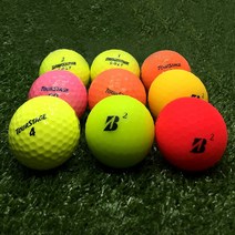 브리지스톤 투어스테이지 혼합 컬러 A-급 10알 2피스 3피스 필드용 물로만 세척 로스트볼 창고 샵