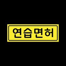 초보운전 자석 스티커 레몬 LMCM-010 연습면허