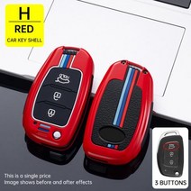 차키케이스 합금 케이스 현대 Ix35 IX45 IX25 I10 I20 I30 HB20 소나, red-A