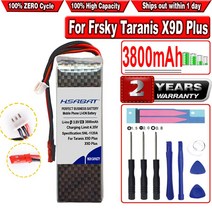 HSABAT 3800mAh Lipo 배터리 Frsky Taranis X9D 플러스 송신기 장난감 액세서리 2s 7.4v 충전식 배터리, 한개옵션0