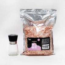 히말라야 핑크솔트 3kg 미네랄 소금 그라인더, 1개