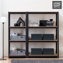 홈던트하우스 미니선반 4단 틈새 세탁실 베란다 욕실, 블랙- W400 x D400 x H900 4단