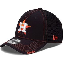 New Era MLB 네오 팀 컬러 39Thirty 스트레치 플렉스 핏 모자 캡 Houston Astros., Houston Astros, Houston Astros