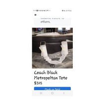 코치 COACH 메트로폴리탄 블랙 라지 비즈니스토트백 레더 가방