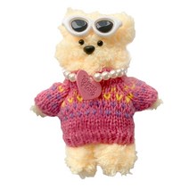 위트렌드 정품 모루인형 모루 실 털인형 키링 부자재 철사 키트 눈 코 재료 만들기 꾸미기, 모루인형B, 1개