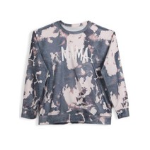 옷감염색 mama tie dye pullover sweatshirt 여성 봄 옷, 회색, m