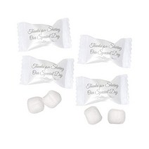 미국 고급 웨딩 버터 민트 캔디 백 100개 14온스396g 감사합니다 우리의 날을 공유해 주셔서 손님이 50주년을 위해 파티 호의를 대합니다 Mr and Mrs Bridal We