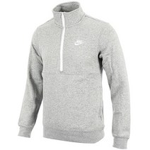 나이키코리아 SW CLUB 브러시드 HALFZIP 탑