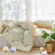 파르페 파르페by알레르망 플리에 고밀도 워싱면 차렵이불 Q, 라벤더