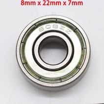 2/10PCS 608ZZ 베어링 강철/베어링 깊은 홈 볼 미니어처 베어링 608-ZZ 8*22*7mm 8x22x7 52100 크롬 철강, [01] 2Pcs, [01] 608zz, 10개