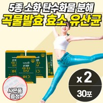 자연발효 곡물효소 유산균 프로바이오틱스 역가수치 높은 종합소화효소제 먹는 탄수화물 지방 단백질 분해 속편한 소화잘되는 소화안될때 중년 갱년기 노인 추천 파우더 가루 분말, 소화효소제_2개_할인_사은품