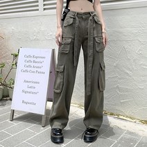 나루니 카고바지 카고팬츠 캐주얼바지 긴바지 포켓바지 포켓팬츠 빈티지룩 여성바지