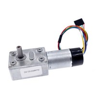 유압 모터 감속 ZGY370EC DC 홀 인코더 포함 11PPR JGY370 인코딩 DC12V 웜기어 고 토크 5-200rpm, 06 62_01 12V