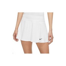 [미국정품] 나이키 우먼 테니스 빅토리 플라운스 치마 플러스 사이즈 - White/Black DH9554-100