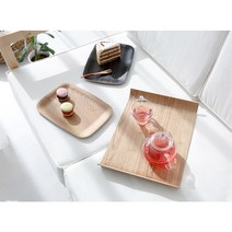 우드트레이 시리즈 나무 원목 트래이 쟁반 스타벅스 다이소