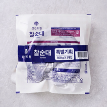 [메가마트]신선도원 찰순대 500g*2, 1개, 500g
