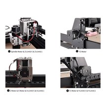 CNC조각기 각인기CNC4540 GRBL 제어 500w 3 축 DIY pcb 밀링 머신 목재 라우터 지원 레이저 조각, 02 CNC4540 20w laser
