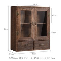 찻장 옛날찬장 다기장 다완 미니그릇장 원목 수납장 트레이 수납 정리 그릇장, CF-227 양문형 캐비닛 유리 캐비닛