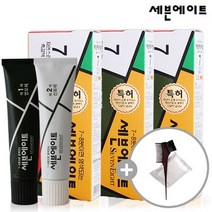 [동성제약] 세븐에이트 새치 염색약 3개+염색도구, 7호 흑갈색/단일상품